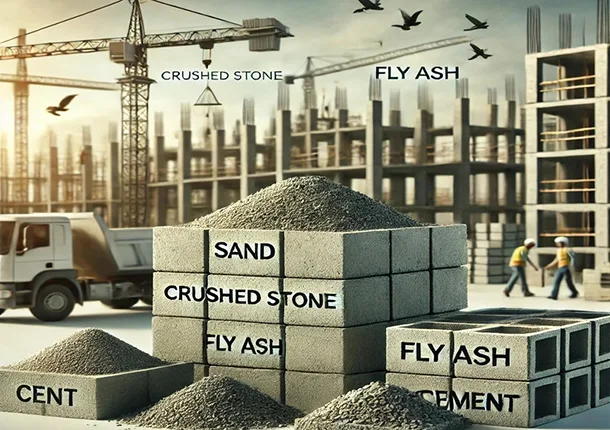 Од кои материјали се направени бетонските тули?